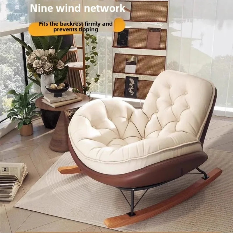 Nordic Rocking Chair, Lounge Chair, Balcony,living Room Home Leisure, Lazy Sofa, Adult Light Luxury Chair, Single Penguin Chair