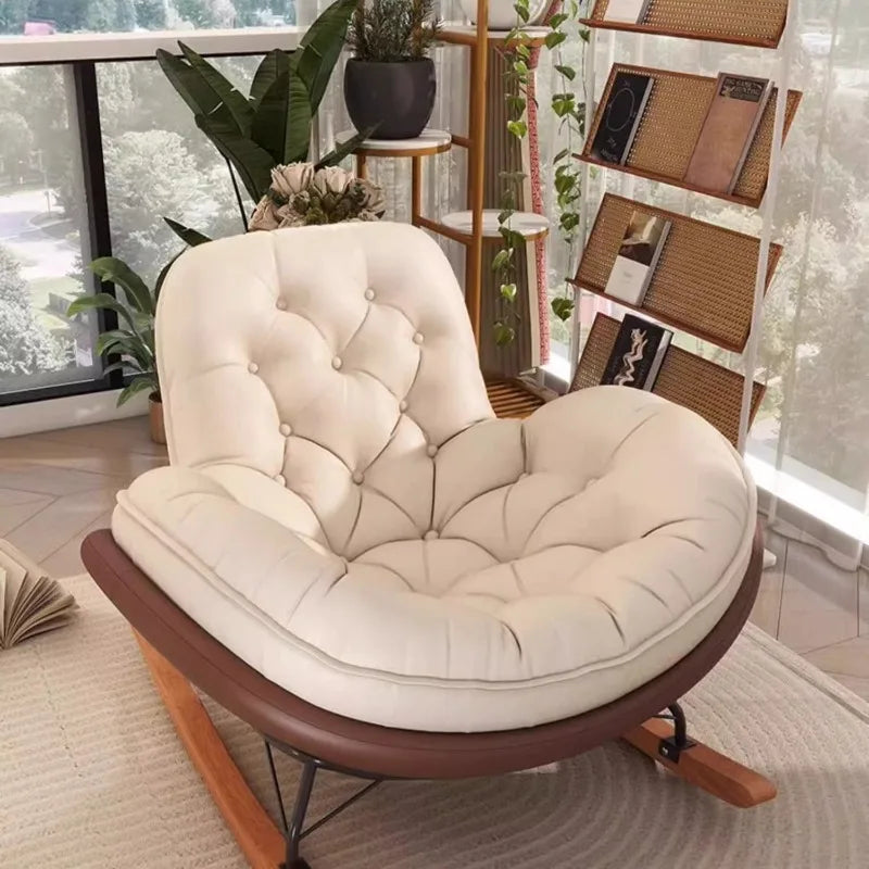 Nordic Rocking Chair, Lounge Chair, Balcony,living Room Home Leisure, Lazy Sofa, Adult Light Luxury Chair, Single Penguin Chair