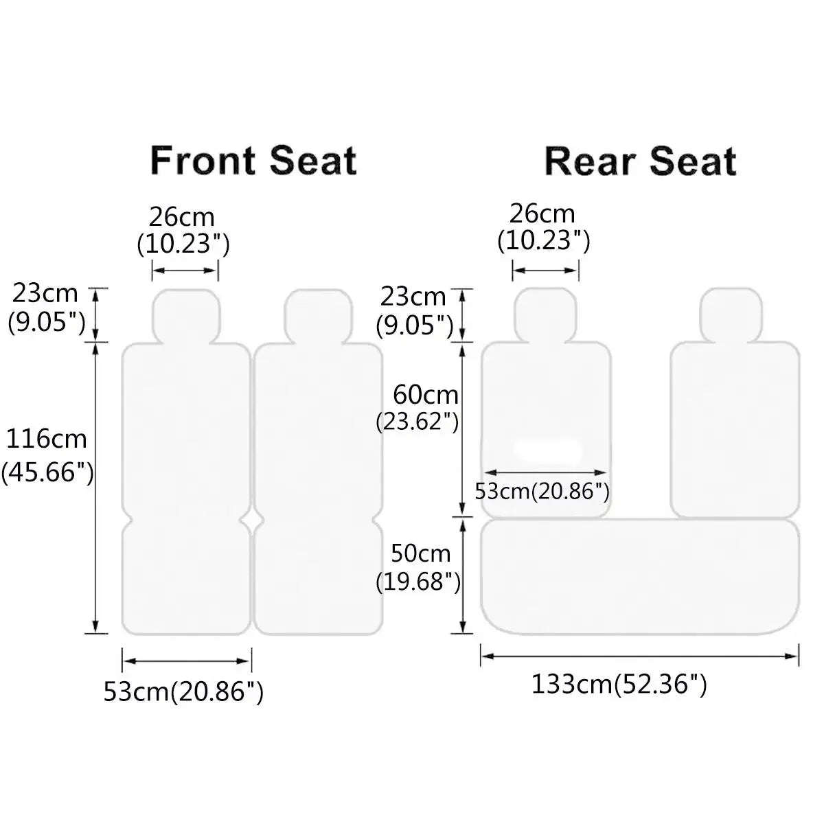 11PCS 5 Seats Car Seat Covers Automobiles Seat Covers Protector Cushion Deluxe PU Leather Front+Rear Full Set SUV Truck