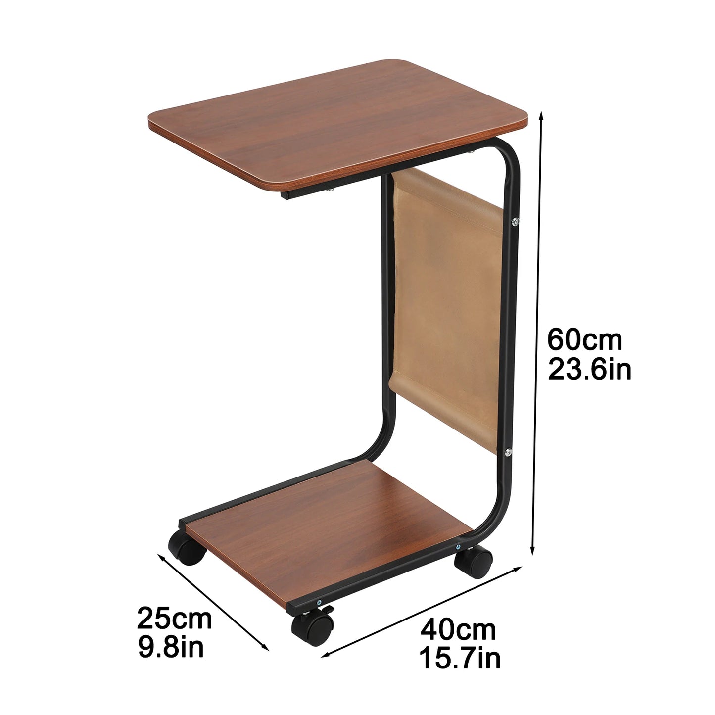 2024 Simple Coffee Table Bedside Storage Rack C-shaped Side Table Sofa Side Table Conveniently Mobile Home Living Room End Table