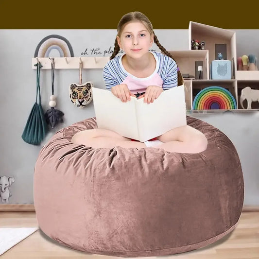 Oversized Bean Bag Sofa with Filling, Memory Sponge Bean Bag Chair, Floor, Adult Living Room, Lazy Sofa
